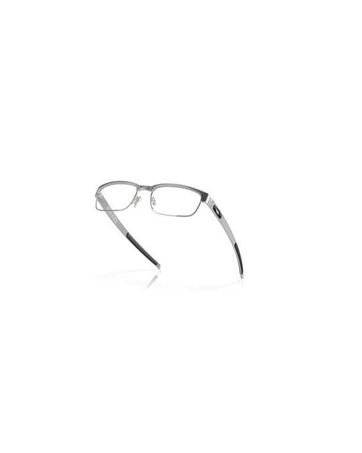Oakley Metallic 55Mm Rectangle Optical Glasses for men