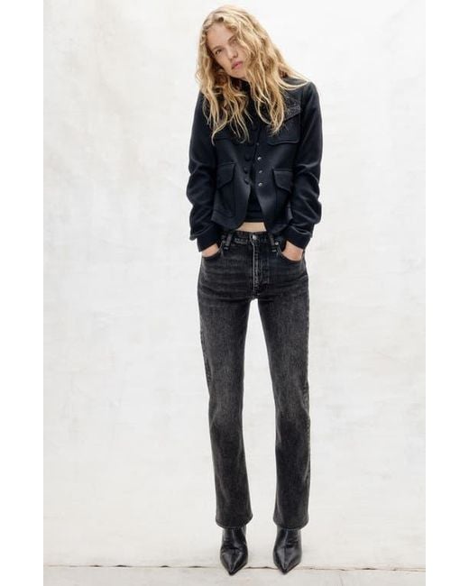 Rag & Bone Black Mercer Pointed Toe Bootie