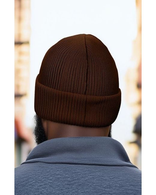 Alix Brown Ghost Beanie for men
