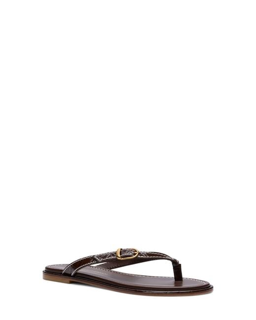 Stuart Weitzman Black Park Thong Sandal