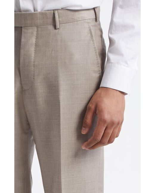 Zegna Natural High Performance Wool Trousers for men