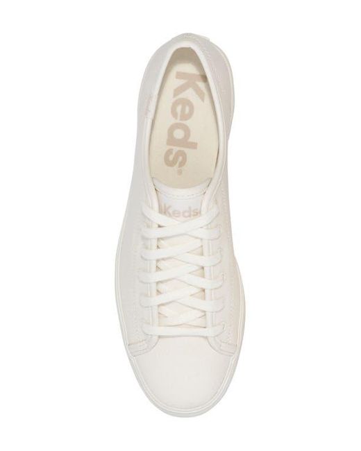 Keds White Triple Kick Platform Sneaker
