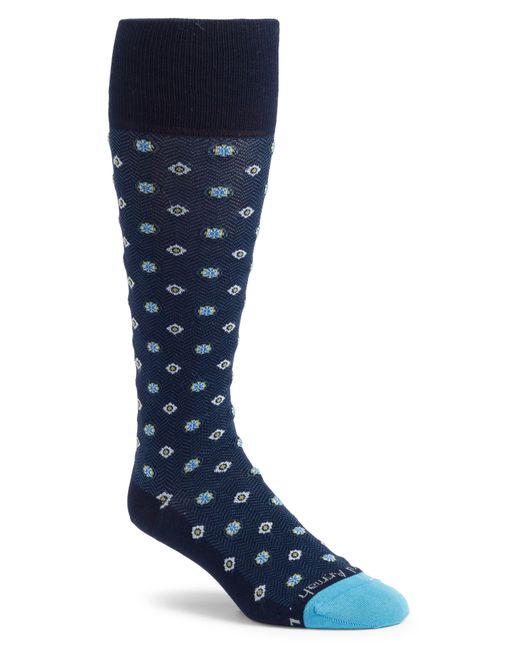 Edward Armah Medallion Tall Dress Socks in Blue for Men Lyst