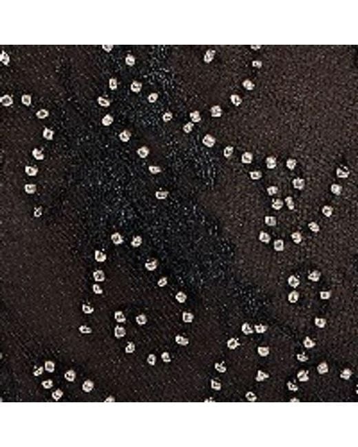 Nasty Gal Black Hand Embellished Lace Mini Dress