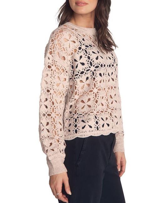 Bella Dahl Multicolor Relaxed Fit Sheer Wool & Cashmere Sweater