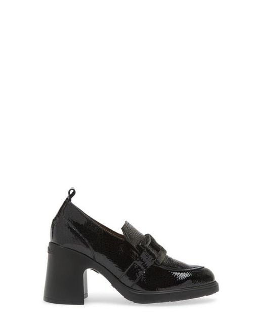 Wonders Black Loafer Pump