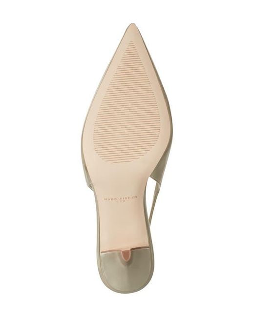 Marc Fisher Natural Dorie Slingback Pointed Toe Pump