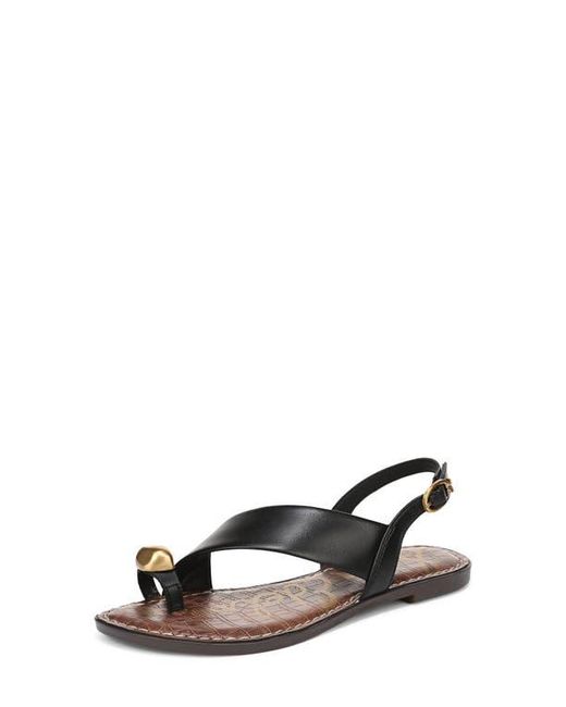 Sam Edelman Black Gace Toe Loop Slingback Sandal