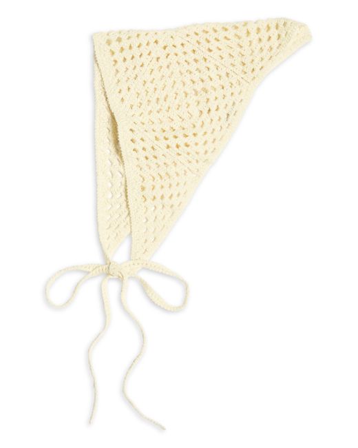 BP. White Crochet Headscarf