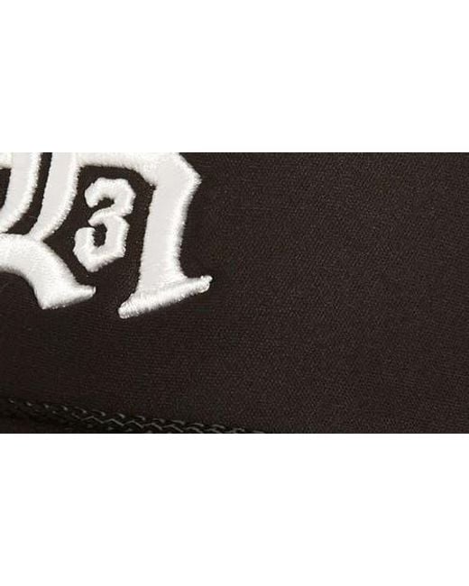 R13 Black Logo Trucker Hat