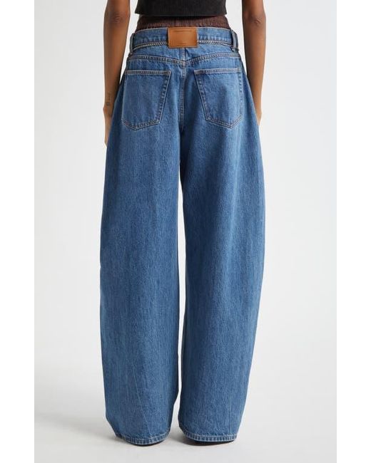 Alexander Wang Blue Pre-Style Brief Waistband Denim Balloon Leg Jeans