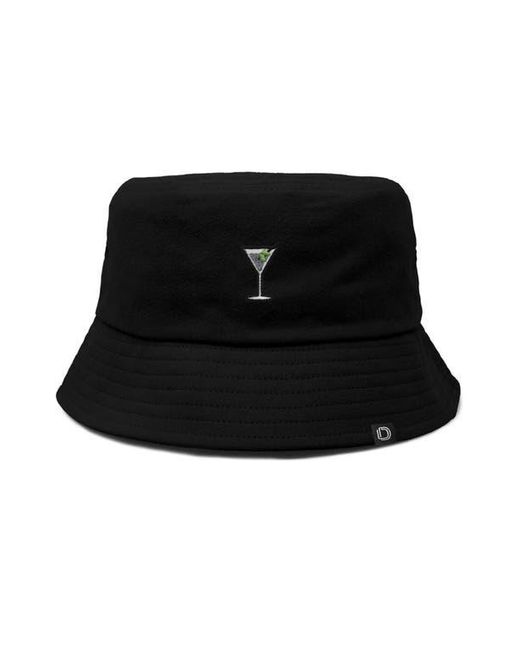 Alix Black Martini Bucket Hat