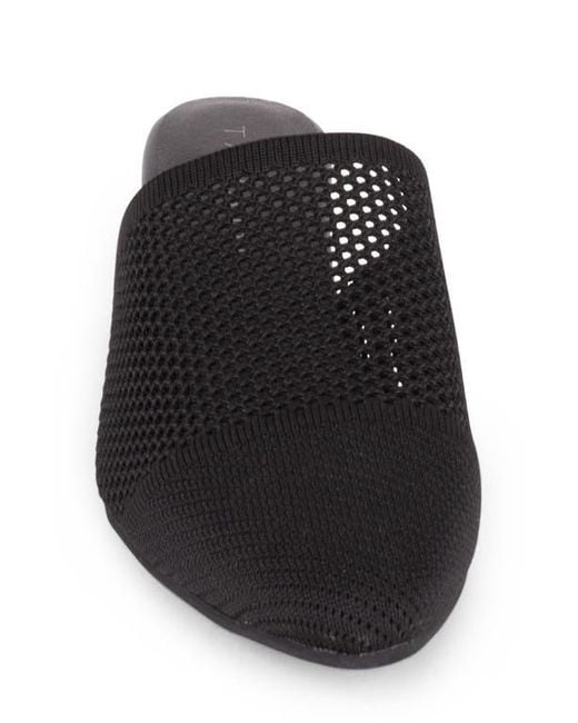 Tahari Black Santorini Knit Mule