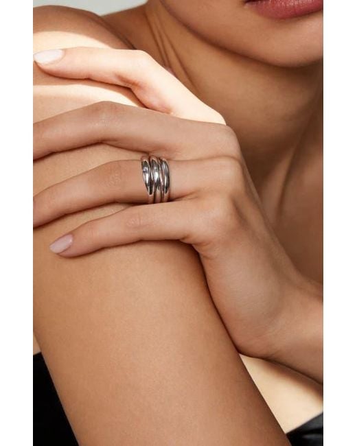 Retro Chic Metallic Ostuni Ring