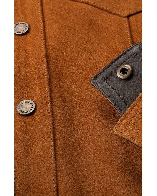 Last Wolf Brown Sequoia Trucker Jacket for men