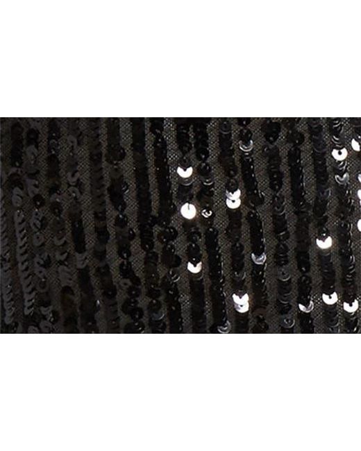 Area Black Sequin Minidress