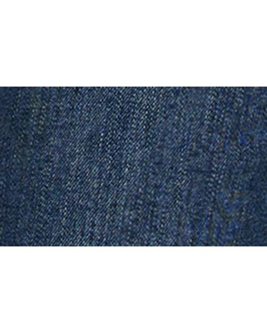 Desigual Blue Embroidered Detail Exposed Button-Fly Jeans