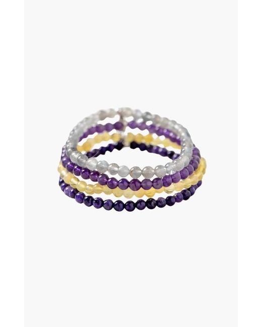 Tiny Rituals Blue Sagittarius Bracelet Set