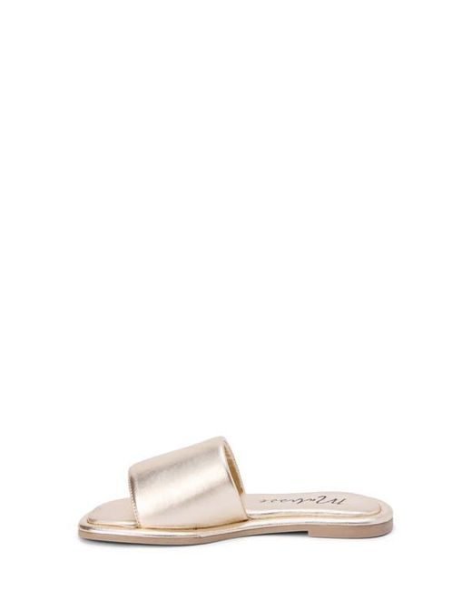 Matisse White Moonlight Slide Sandal