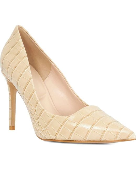 Dune Natural Assured Pointed Toe Pump