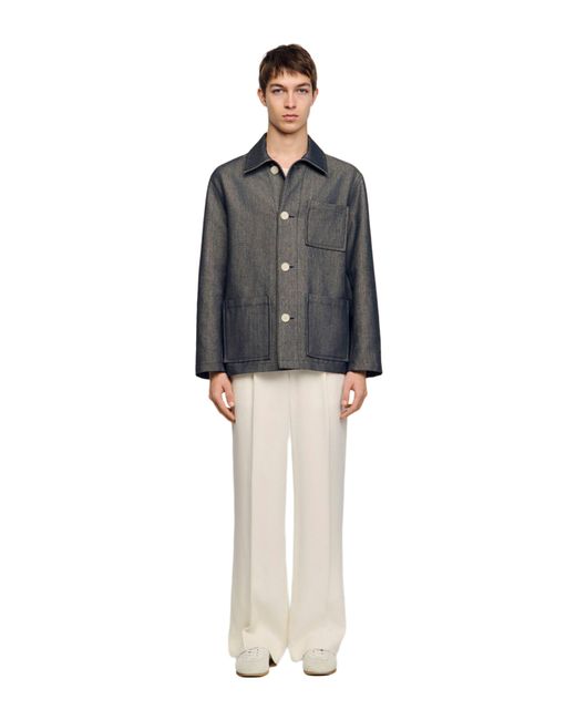 Sandro Multicolor Effect Worker Jacket for men