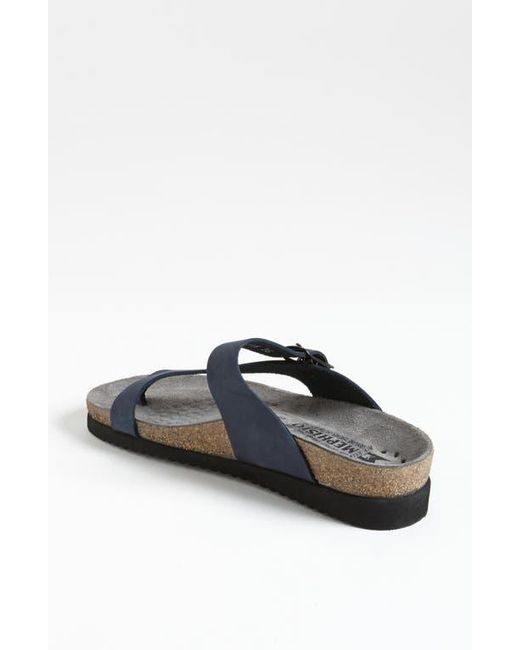 Mephisto Blue Helen Toe Loop Sandal