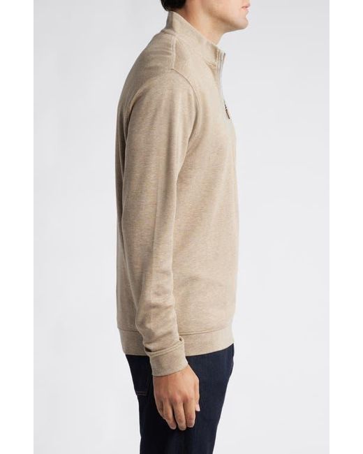 Johnnie-o Natural Sully Quarter Zip Pullover for men