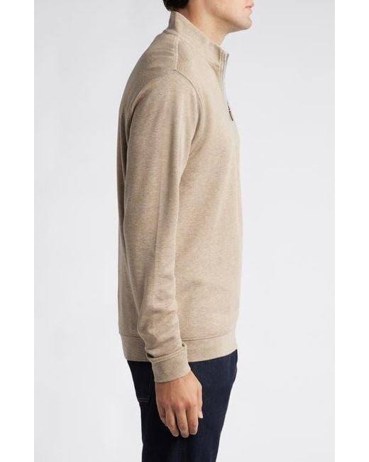Johnnie-o Natural Sully Quarter Zip Pullover for men