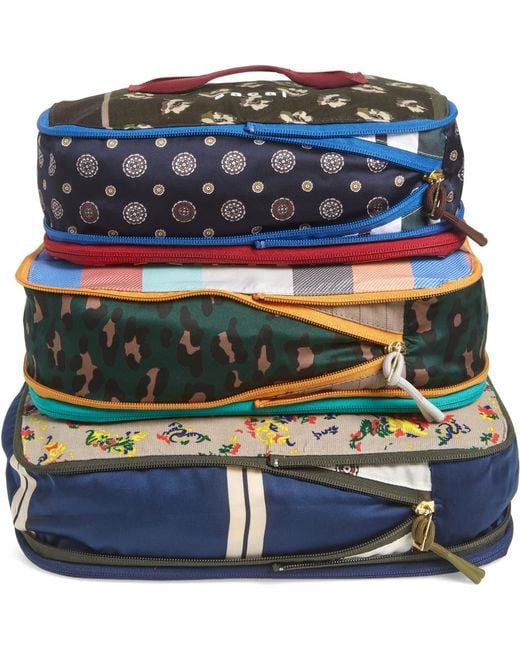 Sacai Zantan Set Of 3 Travel Pouches in Blue | Lyst