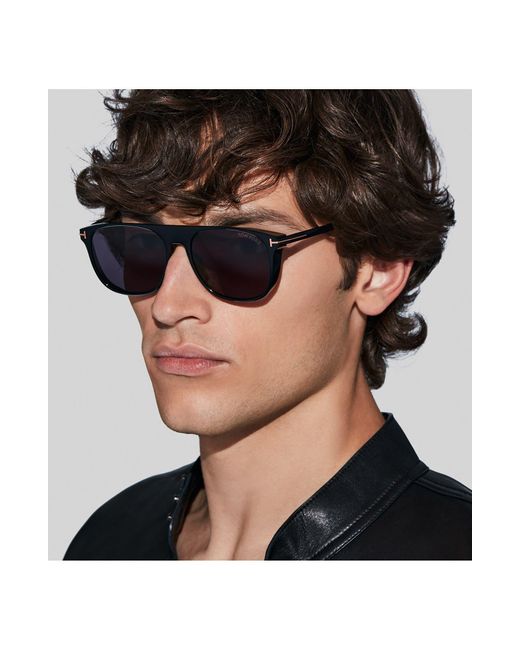 Tom Ford Purple Lionel 55mm Square Sunglasses for men