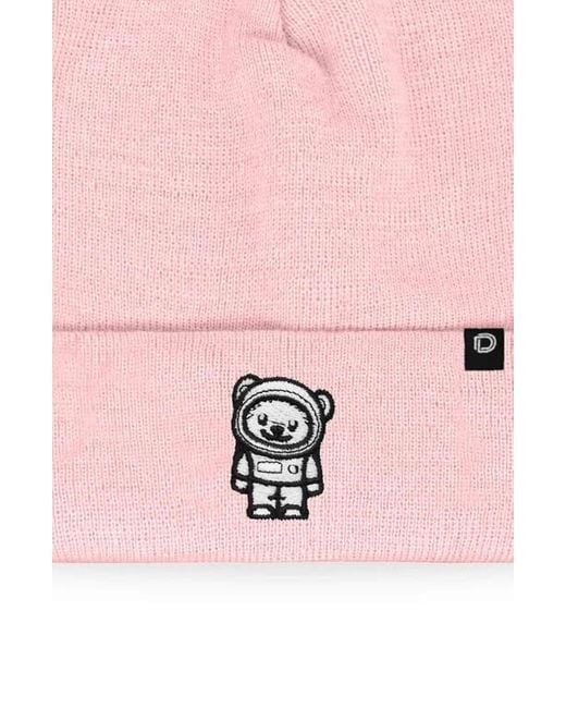 Alix Pink Ice Bear Beanie for men