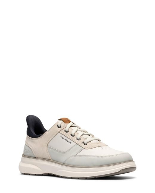 Clarks White Mullan Easy Sneaker for men