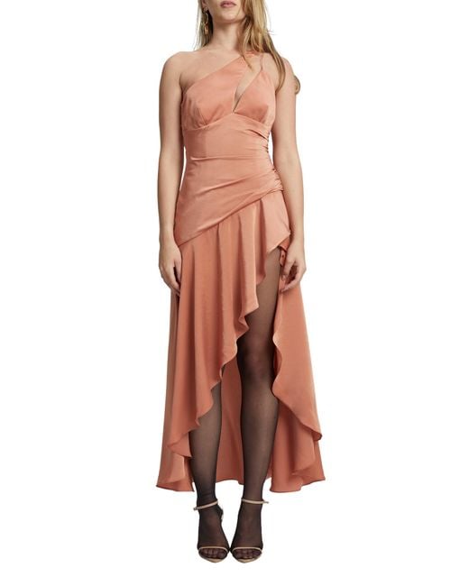 Bardot Multicolor Faye One-shoulder Cutout Cocktail Dress