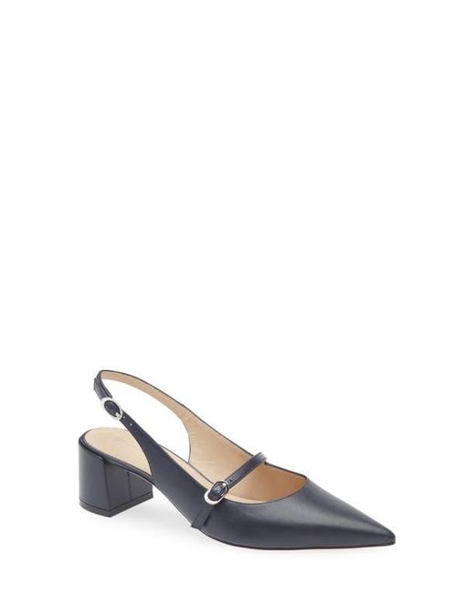 Stuart Weitzman Blue Emilia Mj Slingback Pump