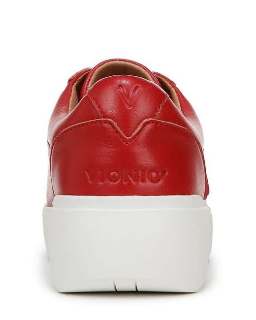 Vionic Red Kearny Platform Sneaker