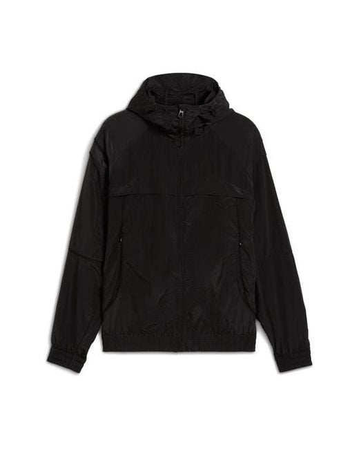 PUMA Black Clrt Hooded Ripstop Jacket for men
