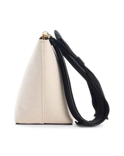 Givenchy Natural Small Logo Canvas Wristlet Pouch