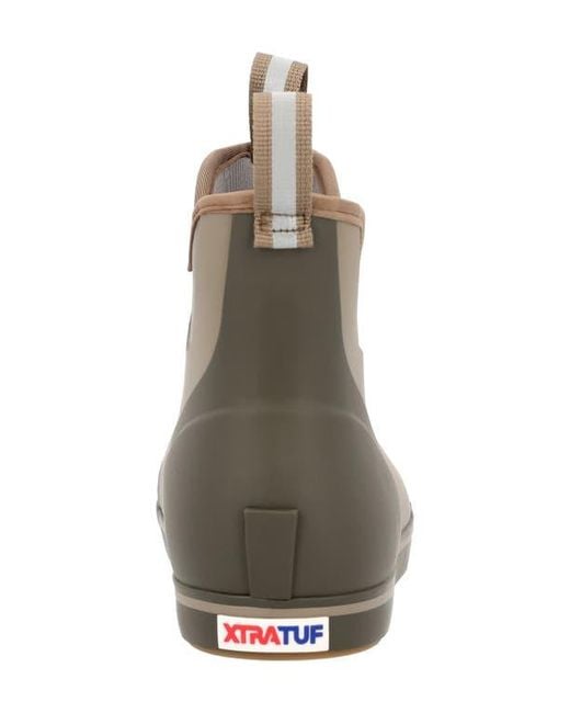 XtraTuf Brown 6-Inch Ankle Deck Boot for men