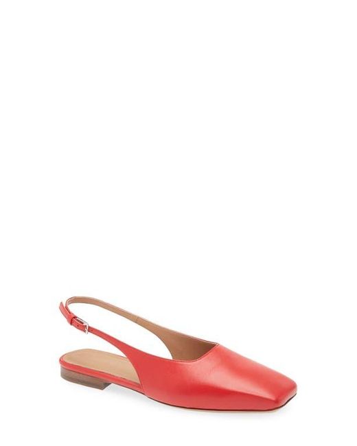 Mansur Gavriel Red Square Toe Slingback Flat