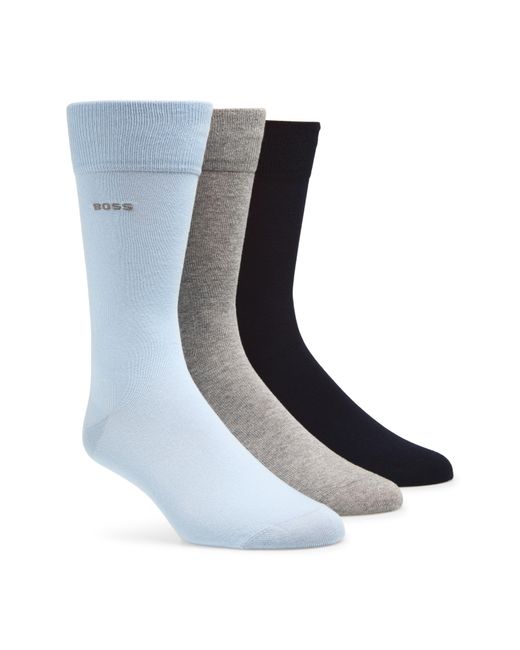 Boss Blue 3-Pack Socks for men