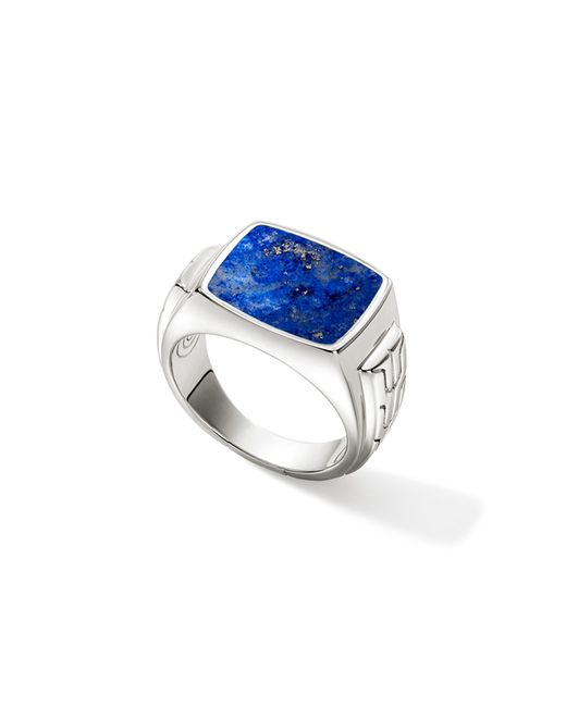 John Hardy Blue Lapis Lazuli Signet Ring for men