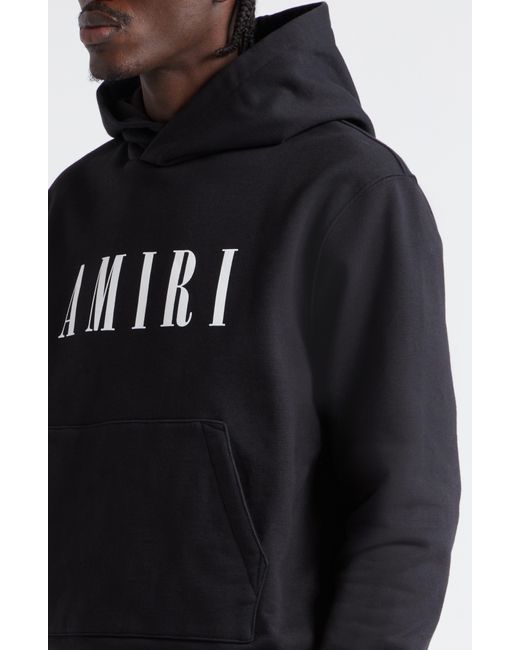 Amiri Black Core Logo Hoodie for men