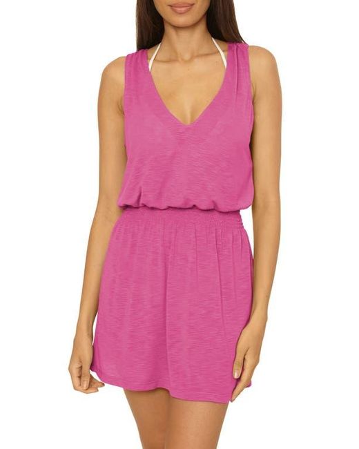 Becca Pink Breezy Basics Cover-Up Mini Sundress