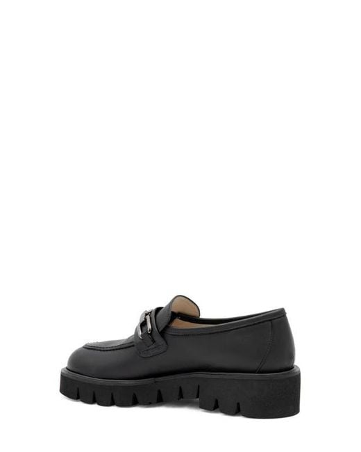 Amalfi by Rangoni Black Rimini Lug Sole Loafer