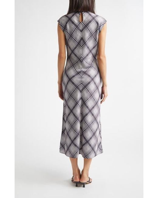 10 Crosby Derek Lam Multicolor Adelita Lattice Print Midi Dress