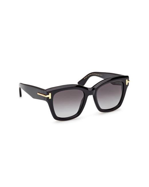 Tom Ford Gray 53Mm Gradient Butterfly Sunglasses