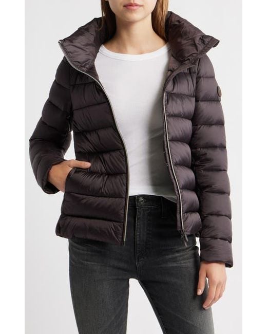 Save The Duck Black Elsie Water & Wind Repellent Puffer Jacket