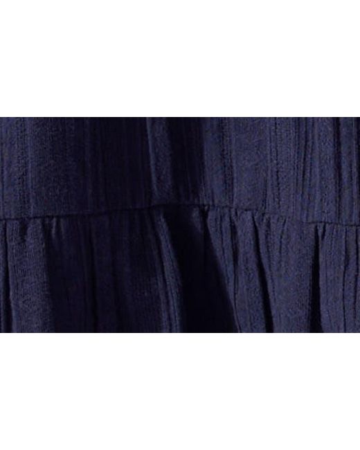 Tommy Bahama Blue Mykonos Tassel Accent Cotton Gauze Cover-up Dress