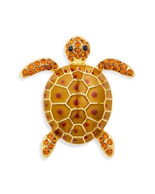 CLIFTON WILSON Metallic Turtle Lapel Pin for men