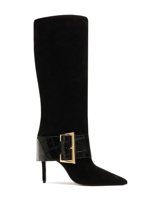 SCHUTZ SHOES Black Beatrix Pointed Toe Boot